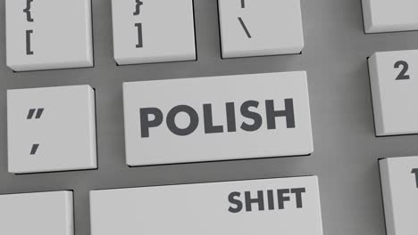 polish button pressing on keyboard