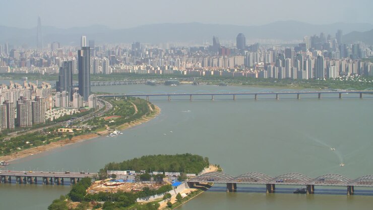 Bridges Over Han River in Seoul