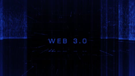 abstracto web digital 3.0 ciber ciudad fondo stock video usa, tecnología, elementos en bucle diseño de la ciudad partícula, abstracto, fondos web 3.0