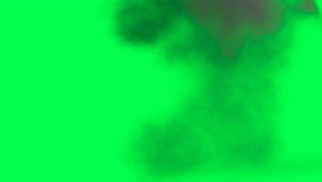 dark smoke on green screen