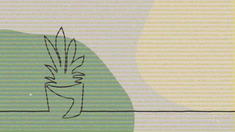 animación de la interferencia sobre la planta y las formas