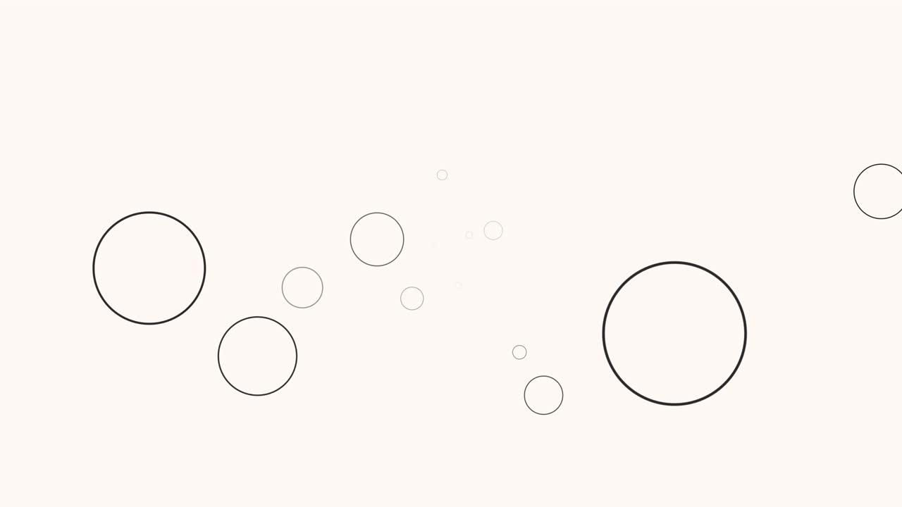 모션 및 비행 기하학적 흑백 원 추상적 인 배경