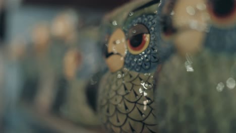 colorful decorative handmade ceramics on a shelf in antigua, guatemala