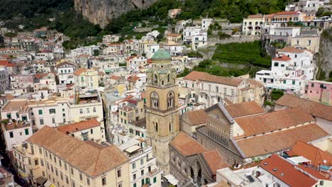 beautiful shot of amalfi cathedral