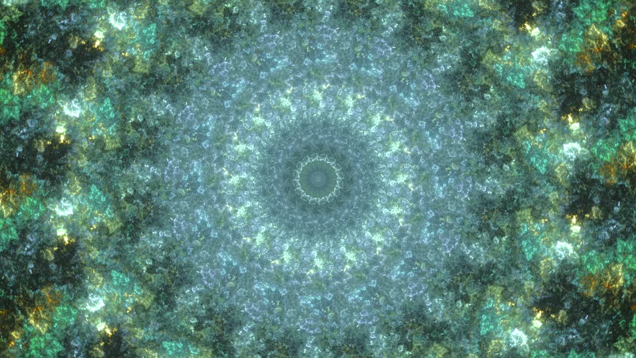 mandala sagrado, bucle interminable de patrones y formas cambiantes: convergencia del espíritu y la meditación