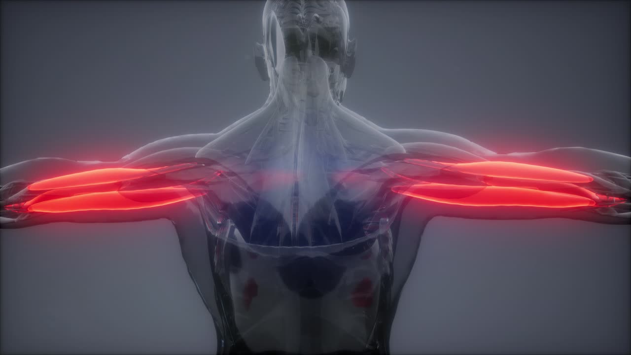 트라이세프스 - 눈에 보이는 근육 해부학 지도