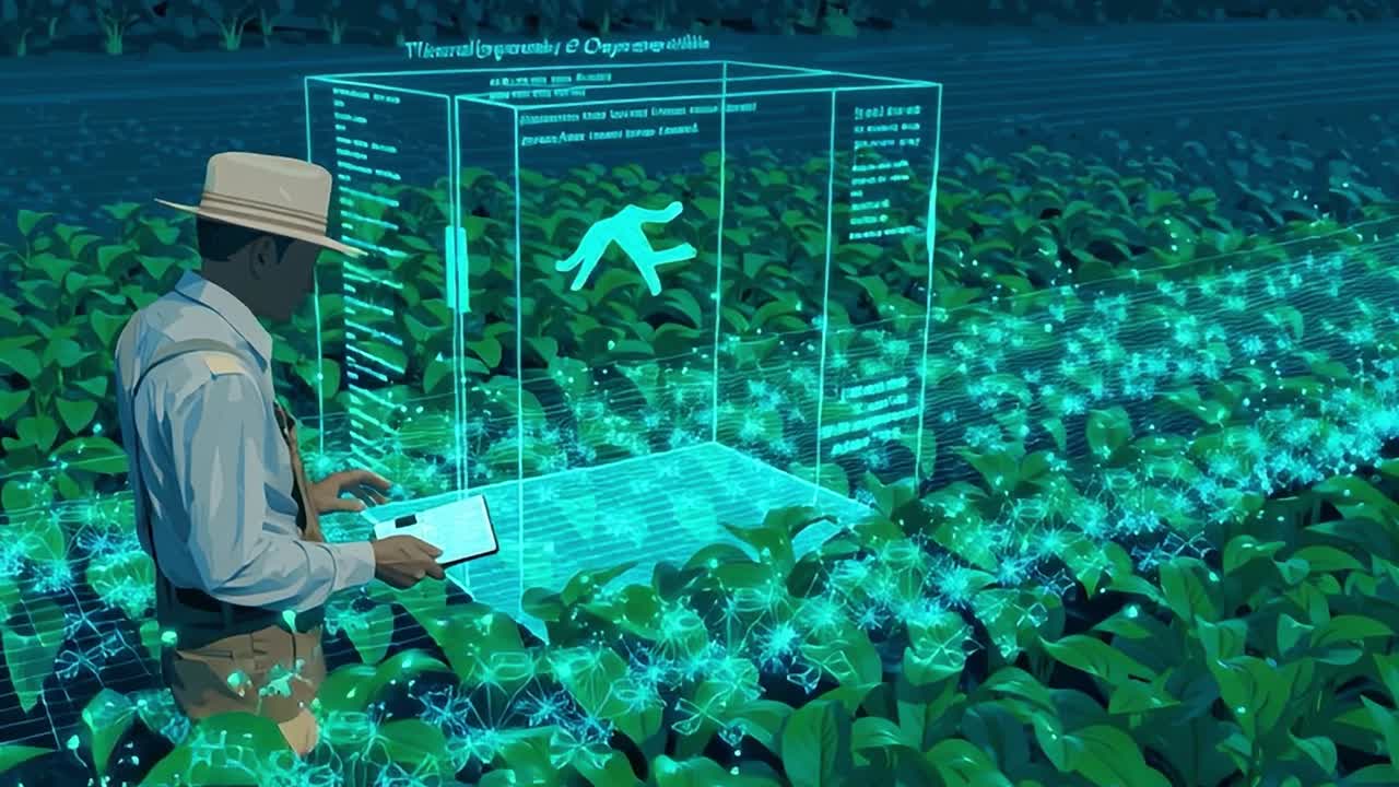 Innovative farming technology enhances crop management in field
