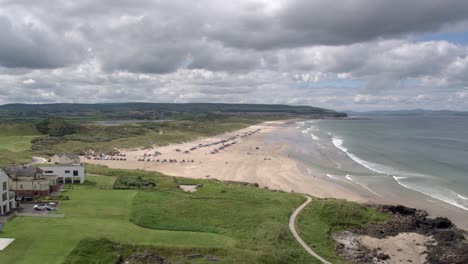 portstewart town on the causeway coastal route, northern ireland