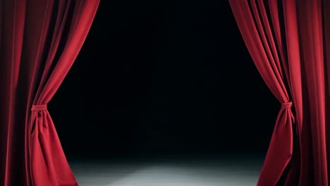 red theater curtains