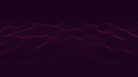 Futuristic-neon-waves-and-neon-dots-on-dark-space