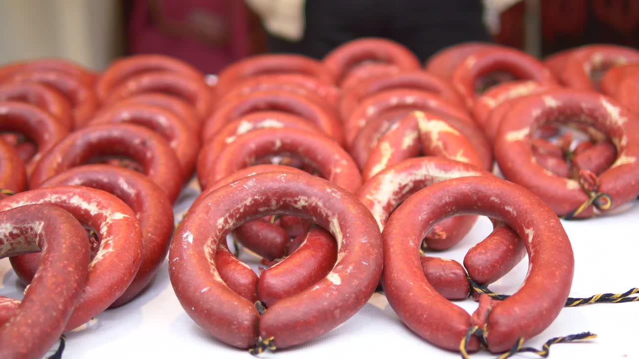 anillos de salchichas turcas