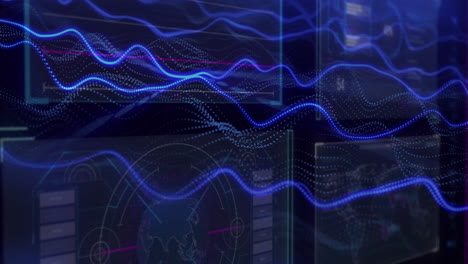 visualización de datos y animación analítica a través de interfaz digital con gráficos y gráficos