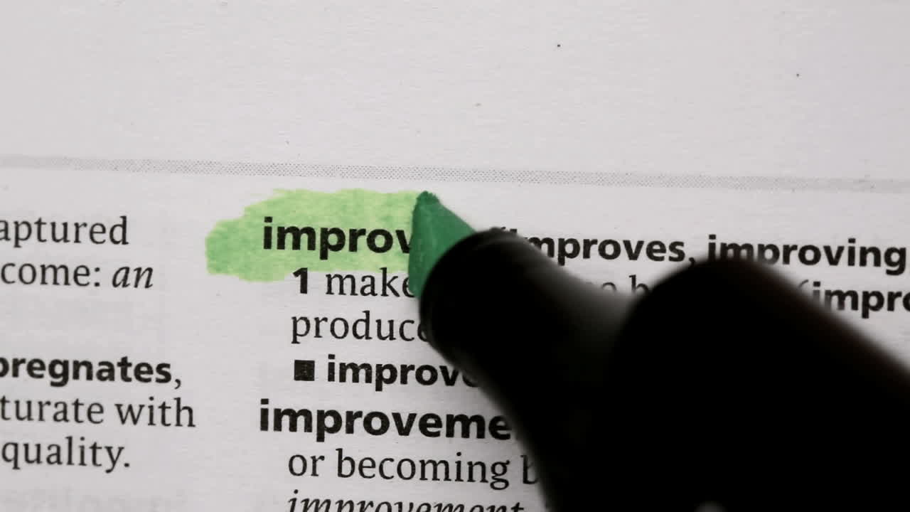 Improve highlighted in green