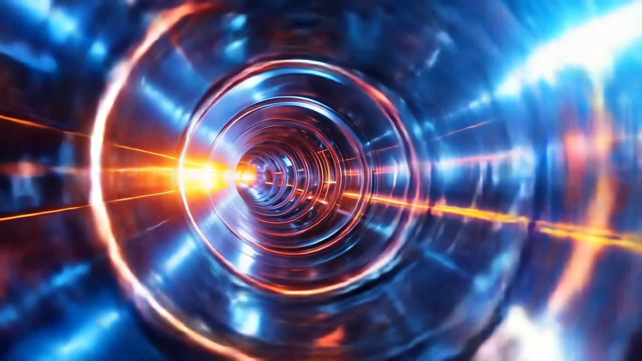 túnel abstractamente colorido