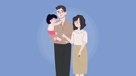 parents and daughter koreans nationality