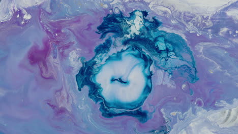 mezcla de color de explosión líquida azul y blanco como fondo abstracto