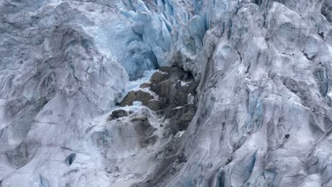 pemberton, british columbia, canada - strenuous matier glacier in joffre lakes - close up