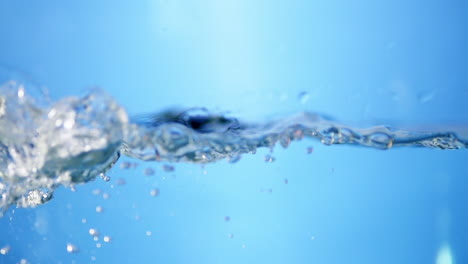 water splash on blue background