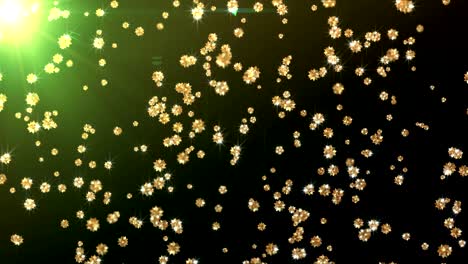 gold loop particle seamless background