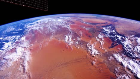 la tierra vista desde el espacio. imágenes de dominio público de la nasa
