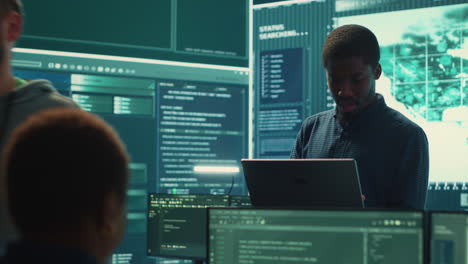 governmental hackers performing a cyber attack simulation