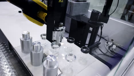 industrial robot arm in action