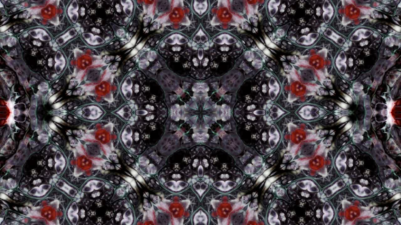 Kaleidoscope Movement: Geometric Circle and Star Shapes