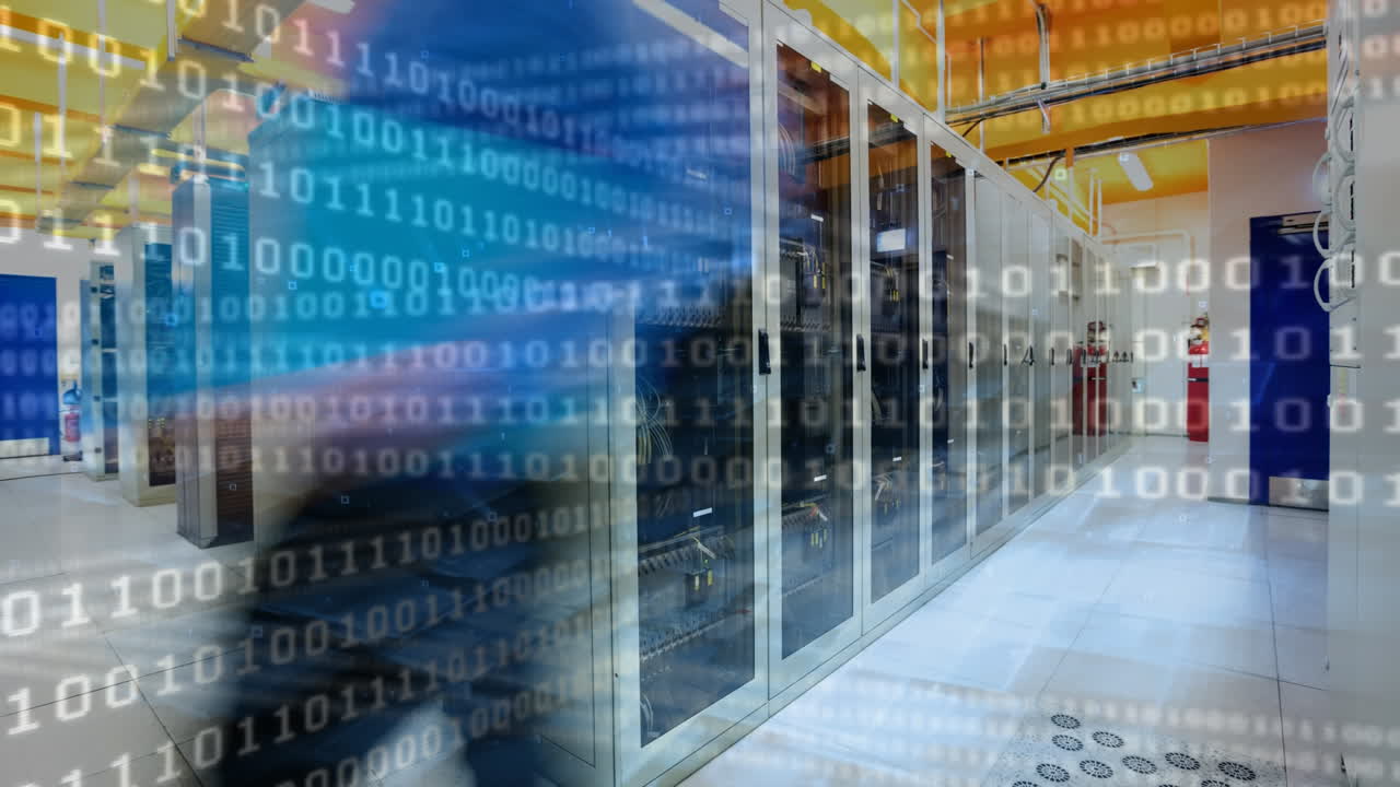 Server Room and binary code