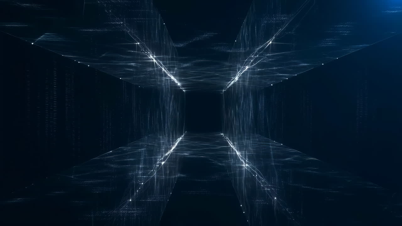 Abstrakt Tunel cyfrowy