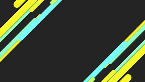 motion intro geometric yellow and blue stripes abstract background