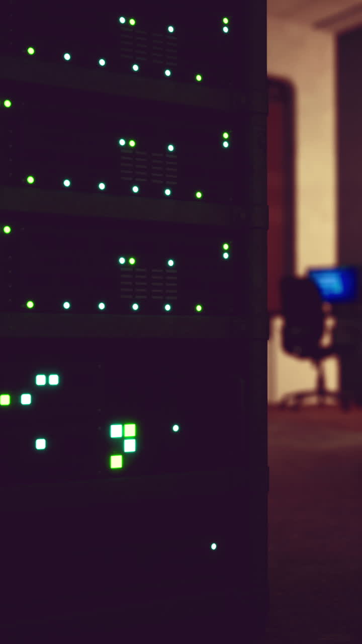 Server Rack in a Data Center
