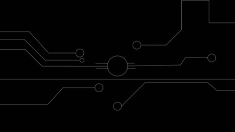 fondo tecnológico negro con elementos de seguridad.