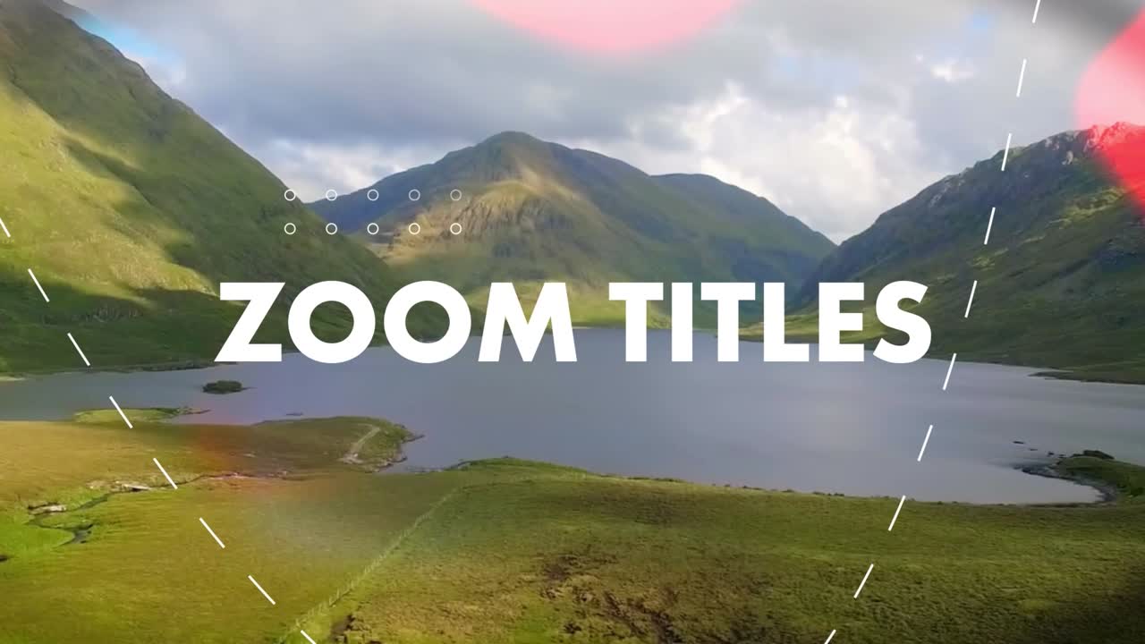 Dynamic Animated Text Overlays on Scenic Natural Landscapes