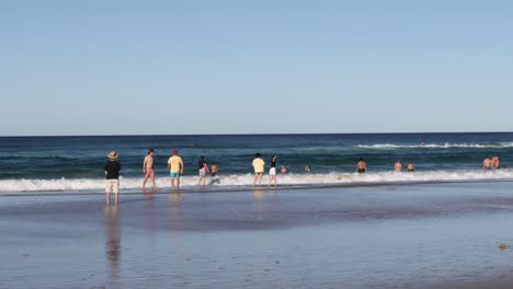 people enjoying a sunny day at the beach