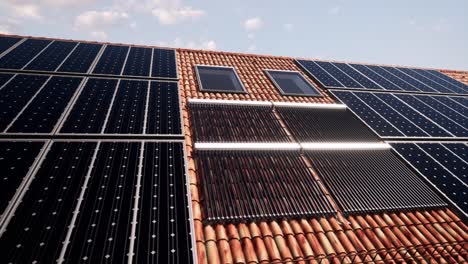 concepto de energía renovable con paneles solares y turbinas eólicas
