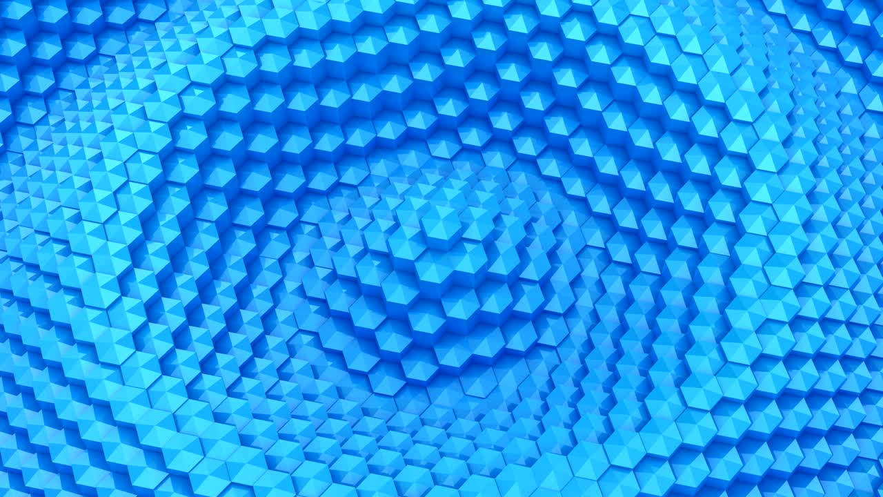 Hexagons Formed A Wave