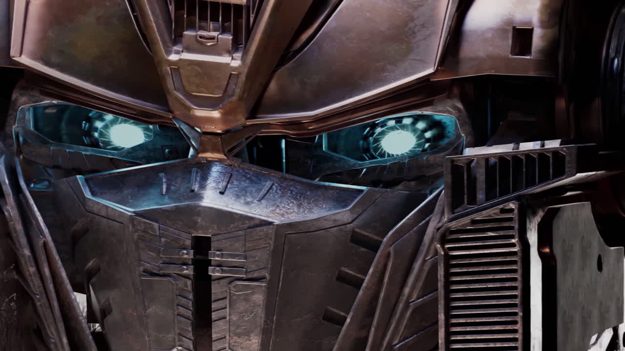 Close-up of a Transformers Robot Head