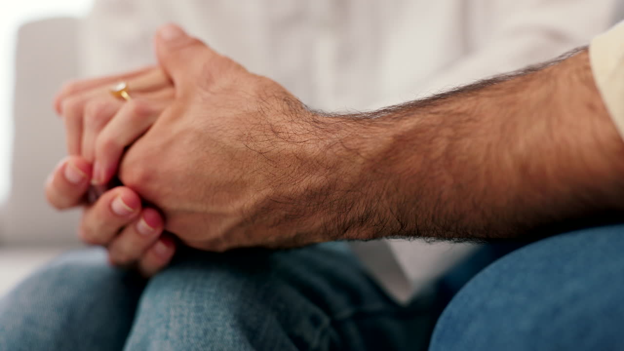 Love, holding hands and a couple support