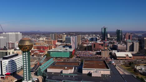 Centro-De-Knoxville-Tennessee-En-Un-Día-Soleado-De-Invierno