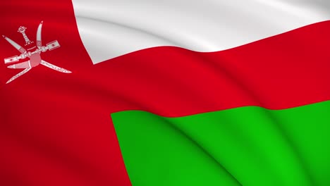 the national flag of oman