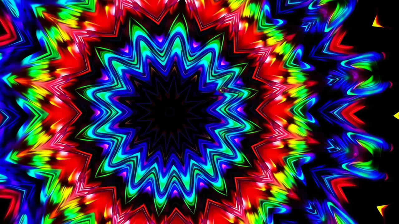 Mandala a stella colorato astratto