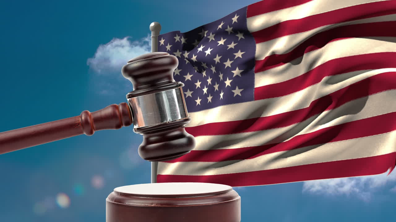 vídeo de la bandera estadounidense