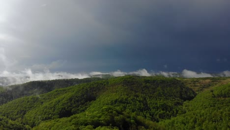 Mountain-peaks-lush-green-after-a-rain-storm