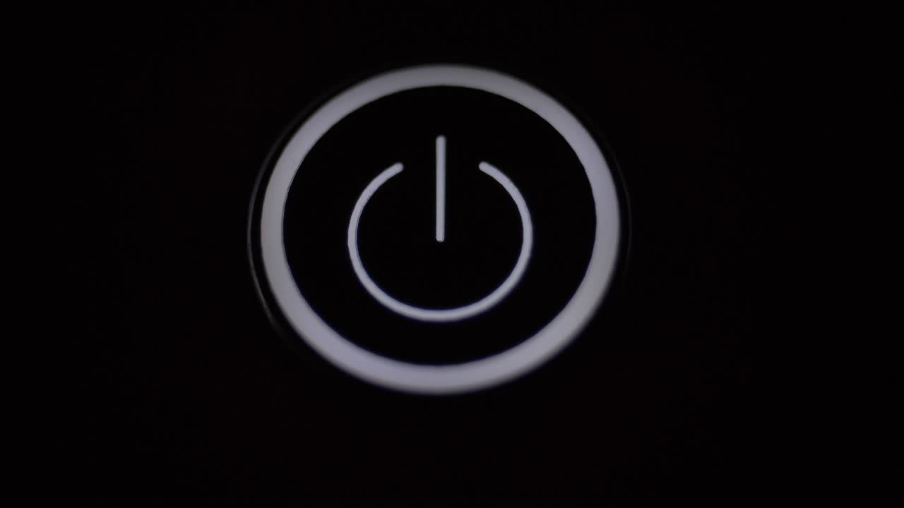 presionar el botón de encendido para encender y apagar el dispositivo en la oscuridad