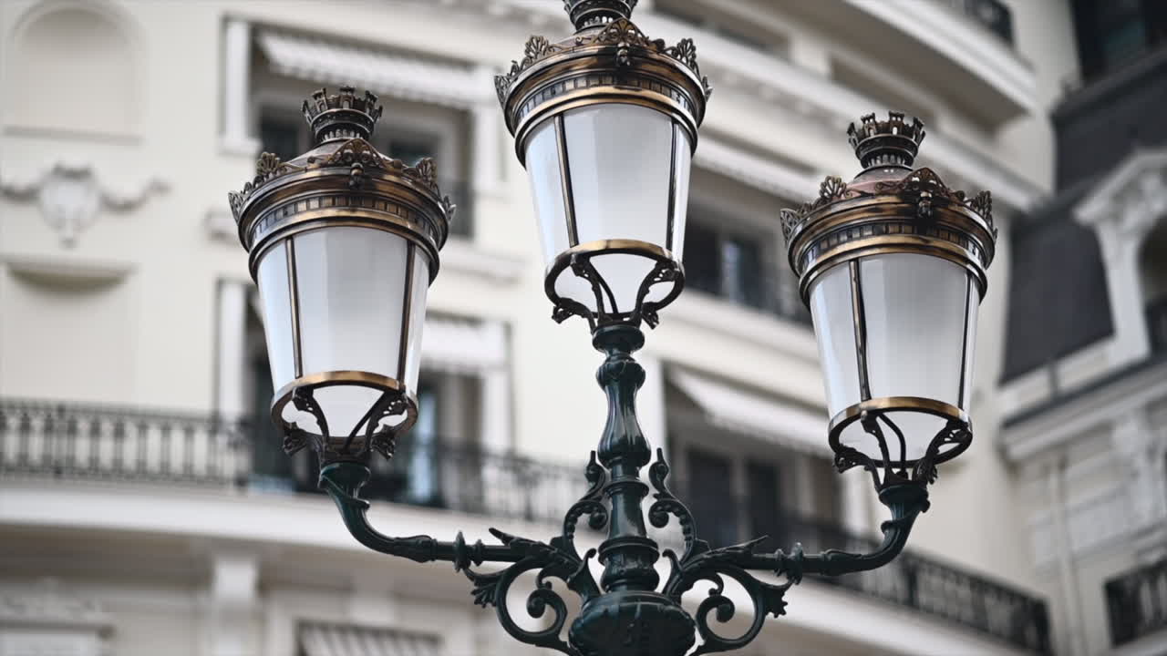 Metallic lanterns in Monte Carlo district, Monaco