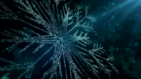 fondo de invierno. copos de nieve. bucle