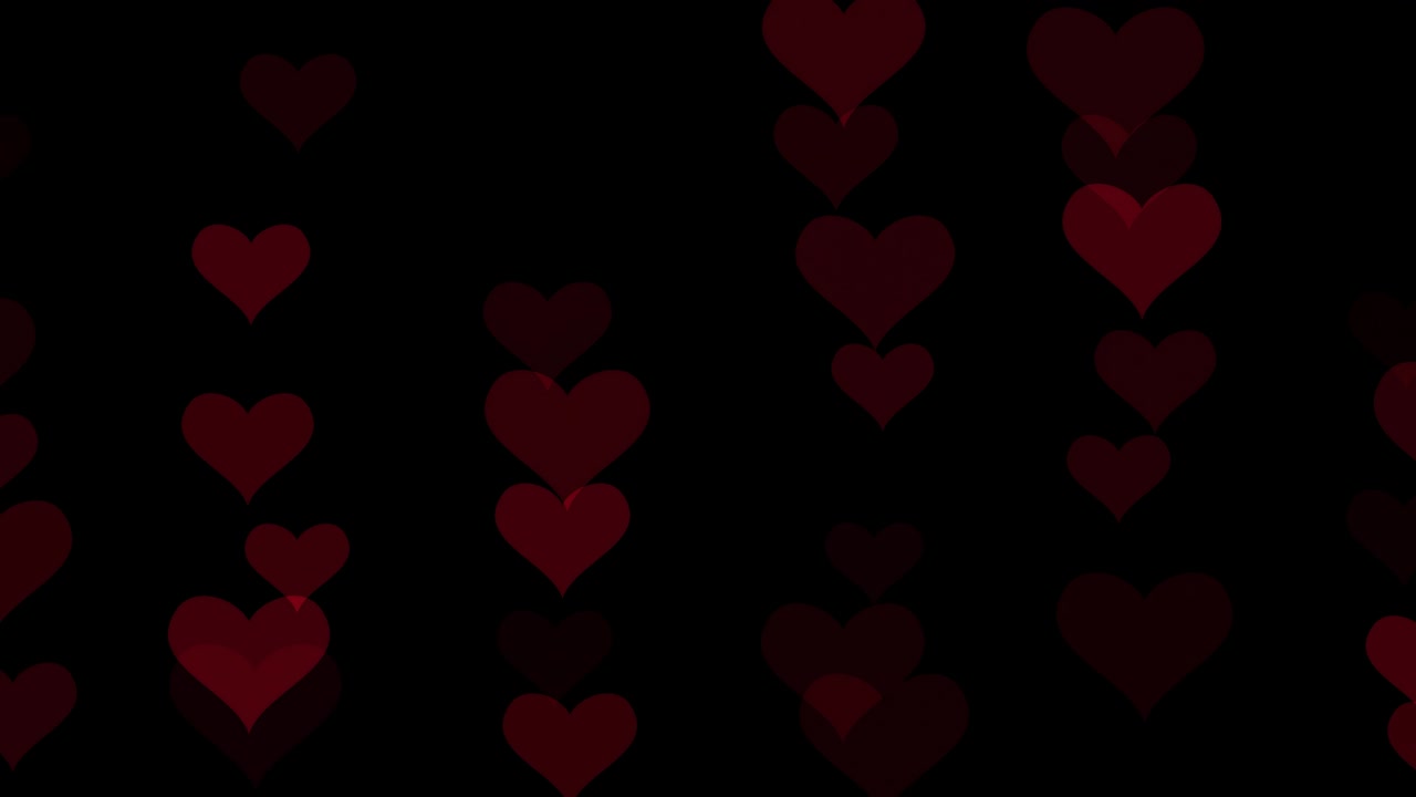 diseño de patrón bokeh de corazón con canal alfa. concepto de valentín de corazón bokeh