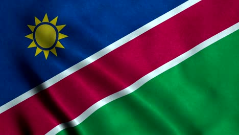 4K Seamless Loopable Flag of Namibia