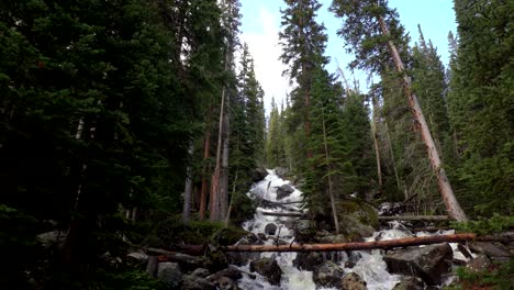 St-Vrain-Creek-En-Las-Montañas-Rocosas