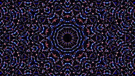 hermoso caleidoscopio abstracto brillante colorido conjunto de luz movimiento suave